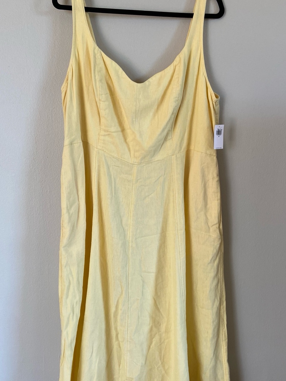 Old Navy Pale Yellow Maxi Dress NWT